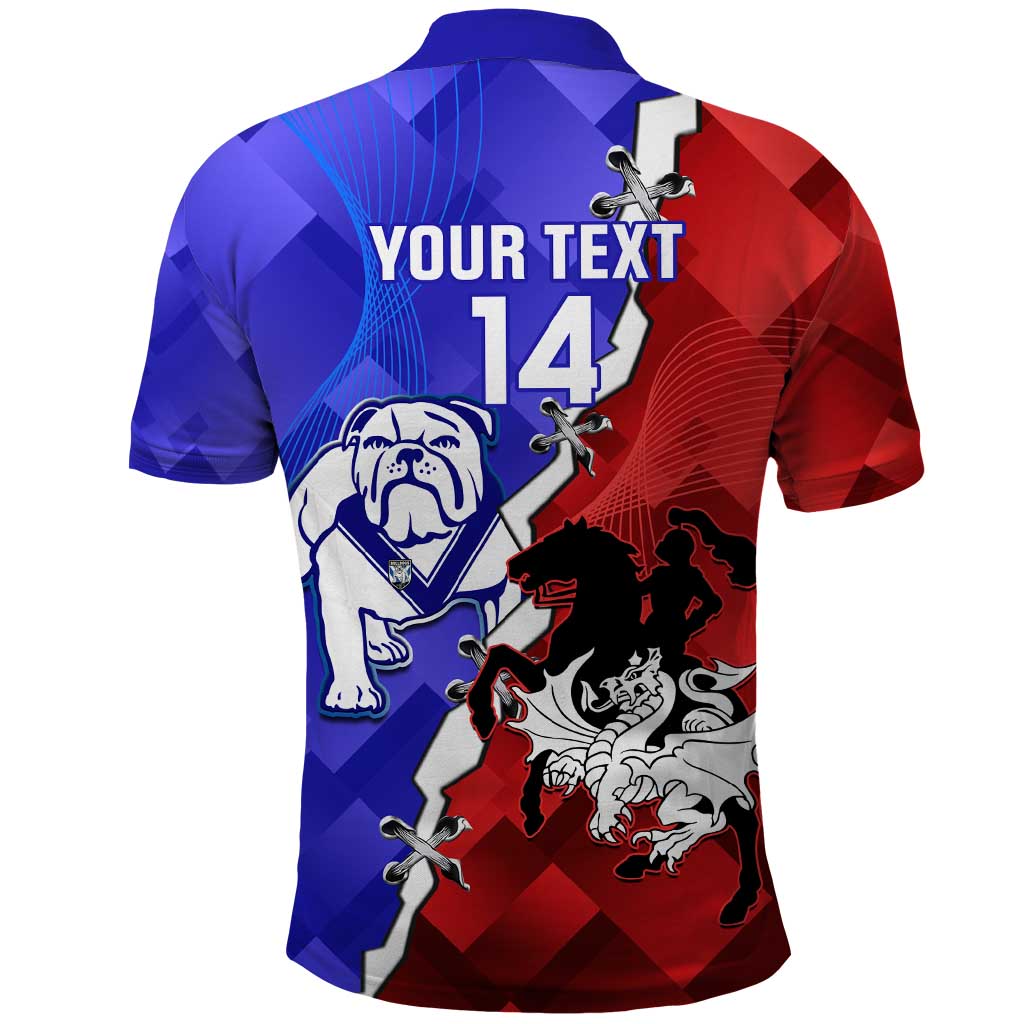 Custom Bulldogs And Dragons Rugby 2025 Polo Shirt Dynamic Style