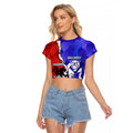 Custom Bulldogs And Dragons Rugby 2025 Raglan Cropped T Shirt Dynamic Style