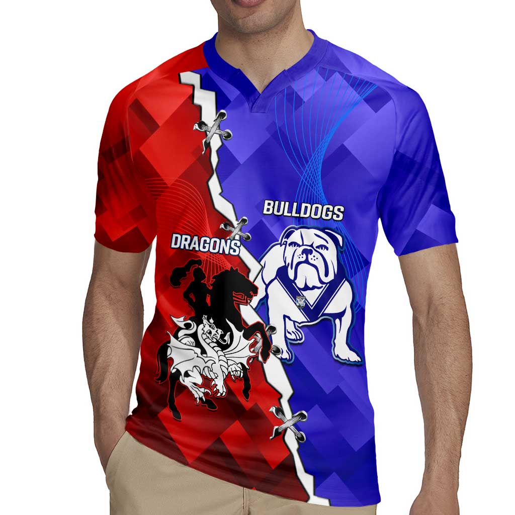 Custom Bulldogs And Dragons Rugby 2025 Rugby Jersey Dynamic Style