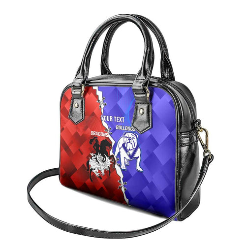 Custom Bulldogs And Dragons Rugby 2025 Shoulder Handbag Dynamic Style