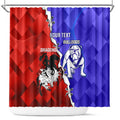 Custom Bulldogs And Dragons Rugby 2025 Shower Curtain Dynamic Style