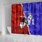 Custom Bulldogs And Dragons Rugby 2025 Shower Curtain Dynamic Style
