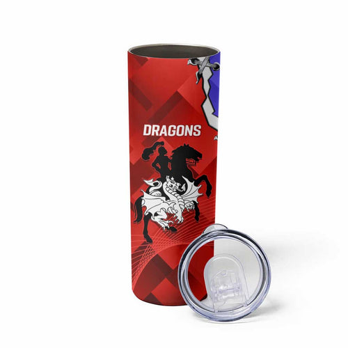 Bulldogs And Dragons Rugby 2025 Skinny Tumbler Dynamic Style