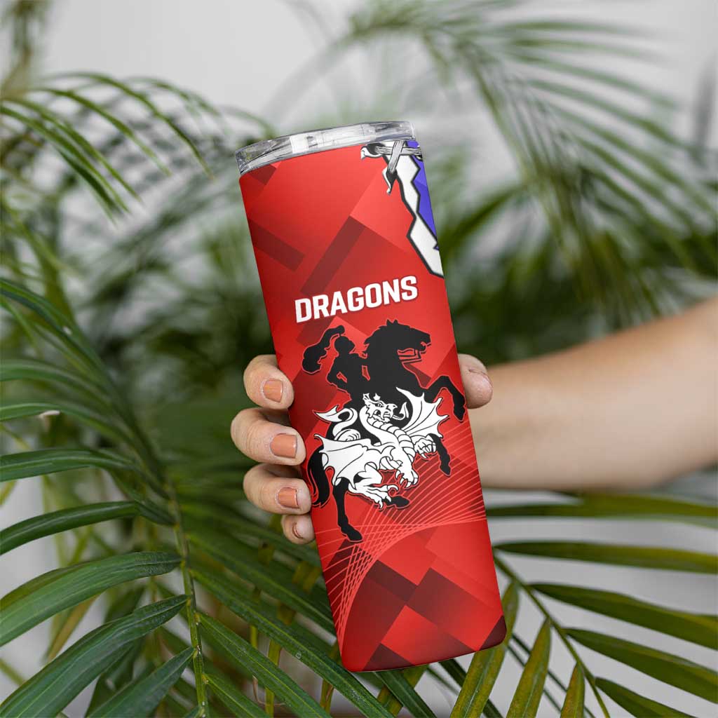 Bulldogs And Dragons Rugby 2025 Skinny Tumbler Dynamic Style