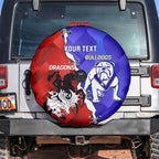 Custom Bulldogs And Dragons Rugby 2025 Spare Tire Cover Dynamic Style