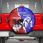 Custom Bulldogs And Dragons Rugby 2025 Spare Tire Cover Dynamic Style