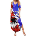 Custom Bulldogs And Dragons Rugby 2025 Summer Maxi Dress Dynamic Style