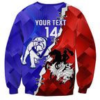 Custom Bulldogs And Dragons Rugby 2025 Sweatshirt Dynamic Style