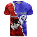 Custom Bulldogs And Dragons Rugby 2025 T Shirt Dynamic Style