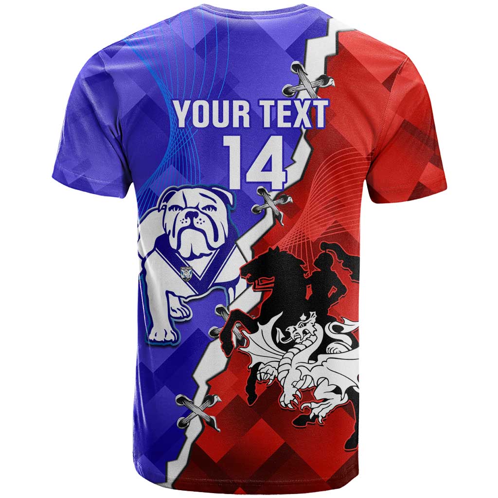 Custom Bulldogs And Dragons Rugby 2025 T Shirt Dynamic Style