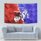 Custom Bulldogs And Dragons Rugby 2025 Tapestry Dynamic Style