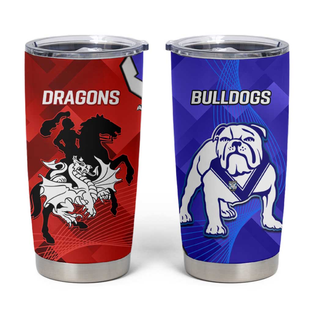Bulldogs And Dragons Rugby 2025 Tumbler Cup Dynamic Style
