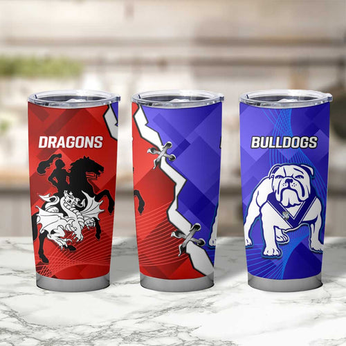 Bulldogs And Dragons Rugby 2025 Tumbler Cup Dynamic Style