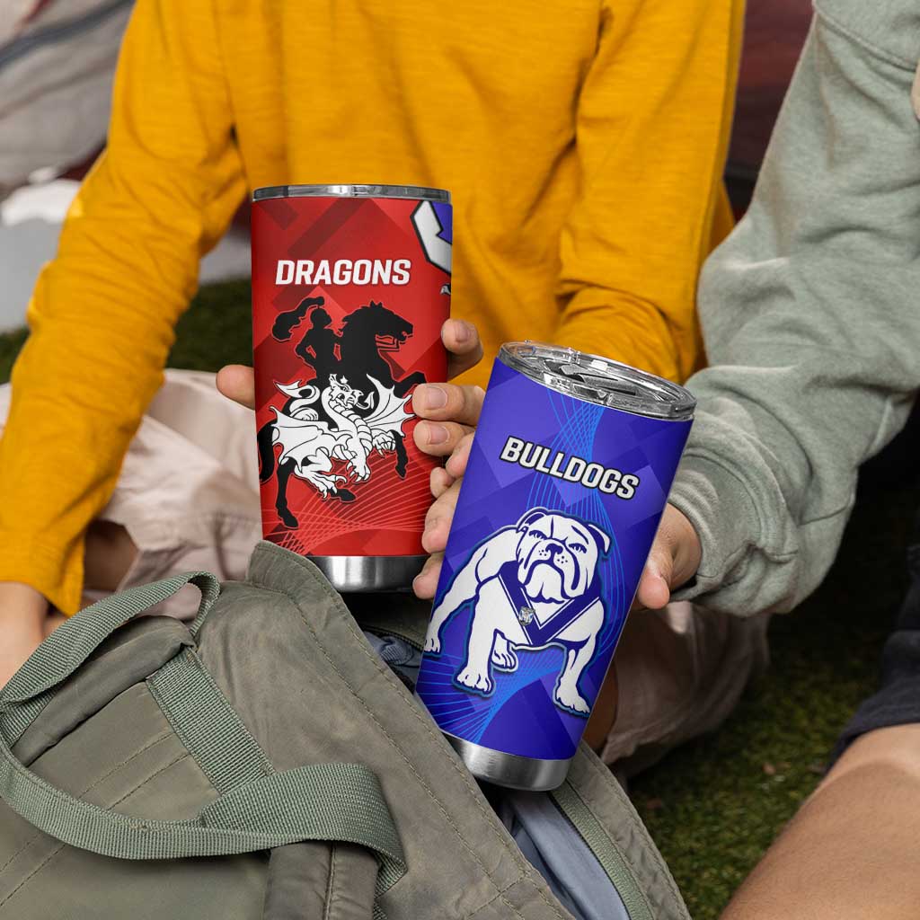 Bulldogs And Dragons Rugby 2025 Tumbler Cup Dynamic Style