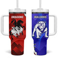 Bulldogs And Dragons Rugby 2025 Tumbler With Handle Dynamic Style