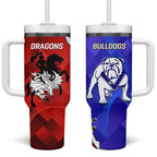 Bulldogs And Dragons Rugby 2025 Tumbler With Handle Dynamic Style