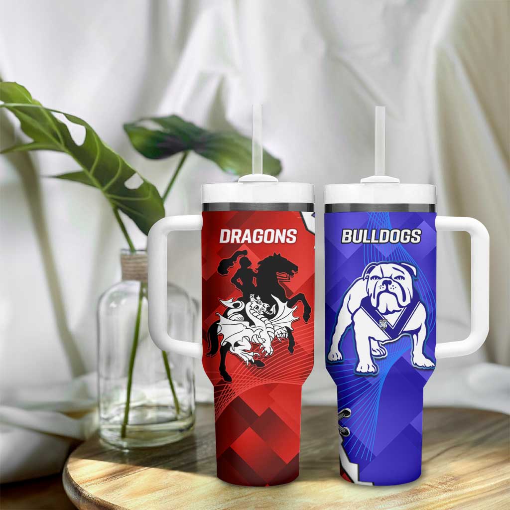 Bulldogs And Dragons Rugby 2025 Tumbler With Handle Dynamic Style