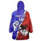 Custom Bulldogs And Dragons Rugby 2025 Wearable Blanket Hoodie Dynamic Style