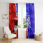Custom Bulldogs And Dragons Rugby 2025 Window Curtain Dynamic Style