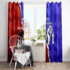 Custom Bulldogs And Dragons Rugby 2025 Window Curtain Dynamic Style