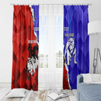 Custom Bulldogs And Dragons Rugby 2025 Window Curtain Dynamic Style