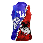 Custom Bulldogs And Dragons Rugby 2025 Women Sleeveless Polo Shirt Dynamic Style