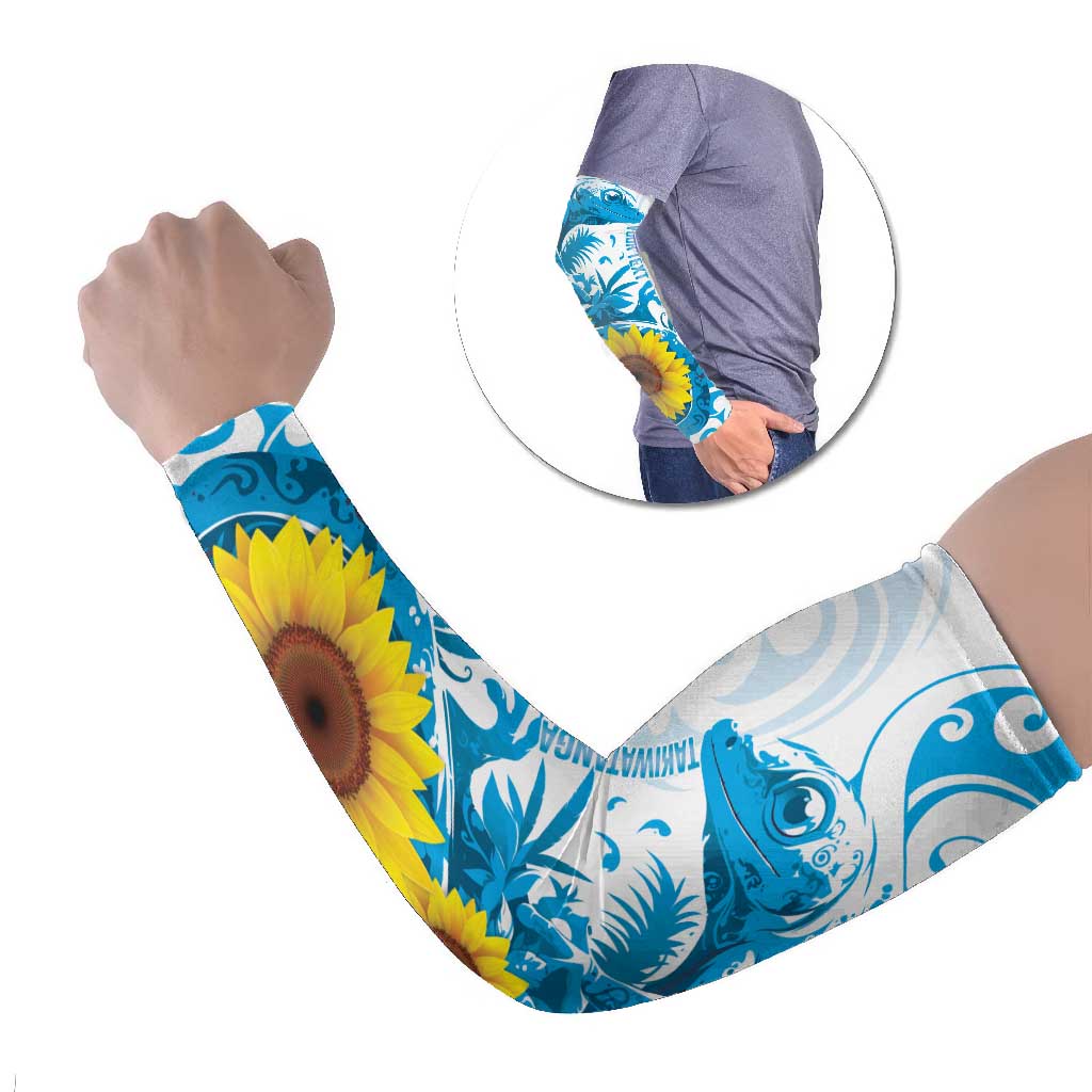 New Zealand Autism Awareness Month Arm Sleeves Takiwatanga Maori Lizard With Sunflower - Aussie Hoodie