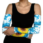 New Zealand Autism Awareness Month Arm Sleeves Takiwatanga Maori Lizard With Sunflower - Aussie Hoodie