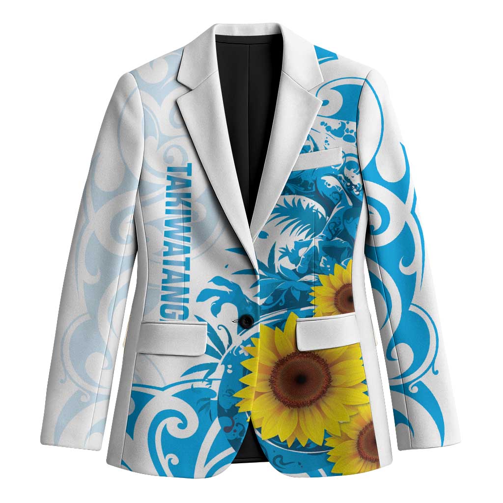 New Zealand Autism Awareness Month Blazer Takiwatanga Maori Lizard With Sunflower - Aussie Hoodie