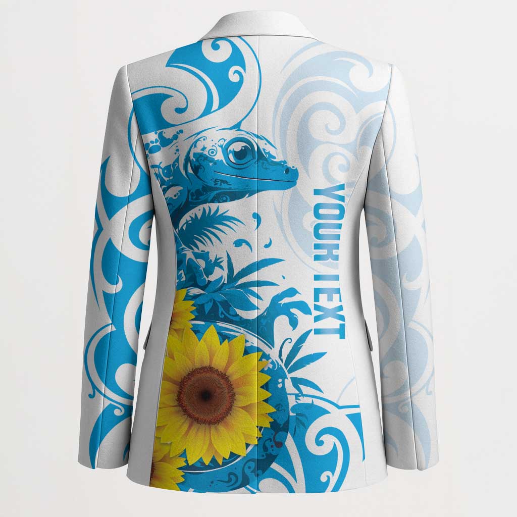 New Zealand Autism Awareness Month Blazer Takiwatanga Maori Lizard With Sunflower - Aussie Hoodie