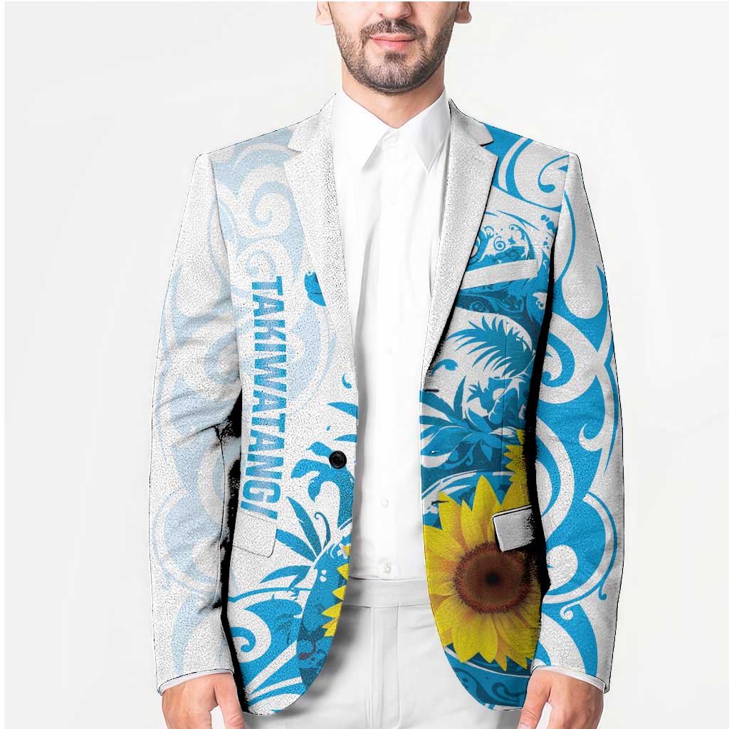 New Zealand Autism Awareness Month Blazer Takiwatanga Maori Lizard With Sunflower - Aussie Hoodie