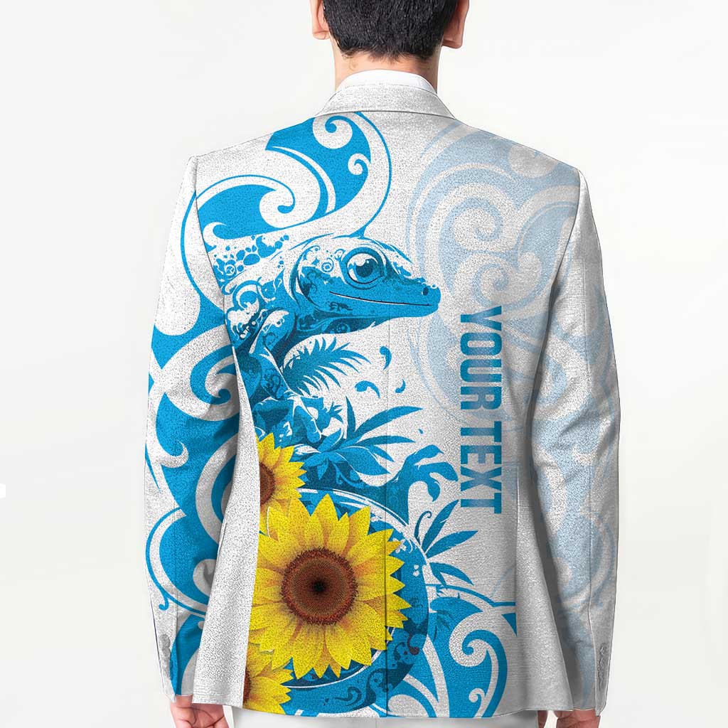 New Zealand Autism Awareness Month Blazer Takiwatanga Maori Lizard With Sunflower - Aussie Hoodie