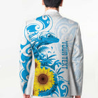 New Zealand Autism Awareness Month Blazer Takiwatanga Maori Lizard With Sunflower - Aussie Hoodie