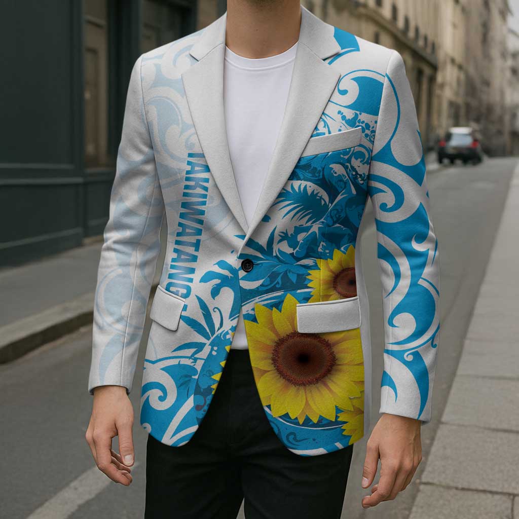 New Zealand Autism Awareness Month Blazer Takiwatanga Maori Lizard With Sunflower - Aussie Hoodie