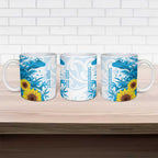 New Zealand Autism Awareness Month Ceramic Mug Takiwatanga Maori Lizard With Sunflower - Aussie Hoodie