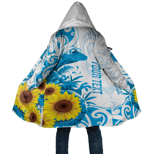 New Zealand Autism Awareness Month Cloak Takiwatanga Maori Lizard With Sunflower - Aussie Hoodie