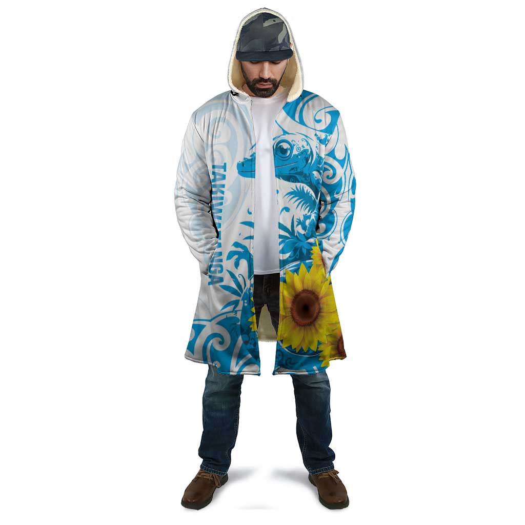 New Zealand Autism Awareness Month Cloak Takiwatanga Maori Lizard With Sunflower - Aussie Hoodie