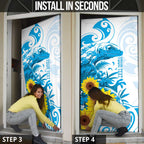 New Zealand Autism Awareness Month Door Cover Takiwatanga Maori Lizard With Sunflower - Aussie Hoodie