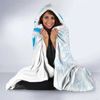 New Zealand Autism Awareness Month Hooded Blanket Takiwatanga Maori Lizard With Sunflower