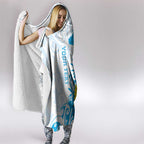 New Zealand Autism Awareness Month Hooded Blanket Takiwatanga Maori Lizard With Sunflower