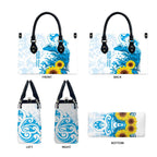 New Zealand Autism Awareness Month Leather Bag Takiwatanga Maori Lizard With Sunflower - Aussie Hoodie