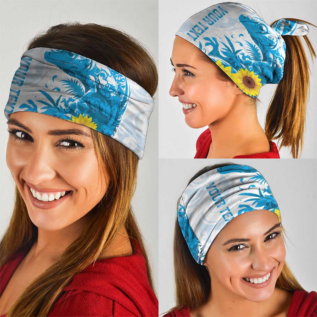 New Zealand Autism Awareness Month Neck Gaiter Takiwatanga Maori Lizard With Sunflower - Aussie Hoodie