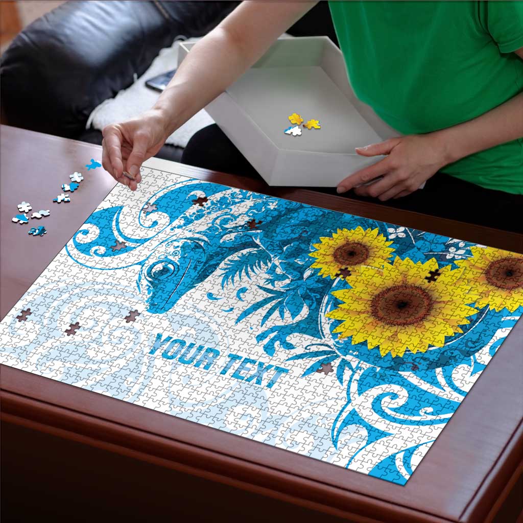 New Zealand Autism Awareness Month Puzzle Takiwatanga Maori Lizard With Sunflower - Aussie Hoodie