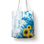 New Zealand Autism Awareness Month Tote Bag Takiwatanga Maori Lizard With Sunflower - Aussie Hoodie
