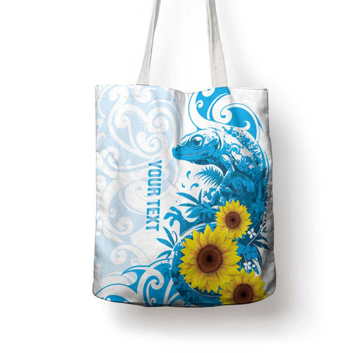 New Zealand Autism Awareness Month Tote Bag Takiwatanga Maori Lizard With Sunflower - Aussie Hoodie