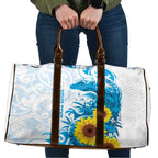 New Zealand Autism Awareness Month Travel Bag Takiwatanga Maori Lizard With Sunflower - Aussie Hoodie