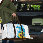 New Zealand Autism Awareness Month Travel Bag Takiwatanga Maori Lizard With Sunflower - Aussie Hoodie