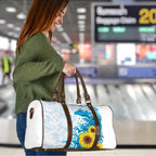 New Zealand Autism Awareness Month Travel Bag Takiwatanga Maori Lizard With Sunflower - Aussie Hoodie