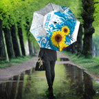 New Zealand Autism Awareness Month Umbrella Takiwatanga Maori Lizard With Sunflower - Aussie Hoodie
