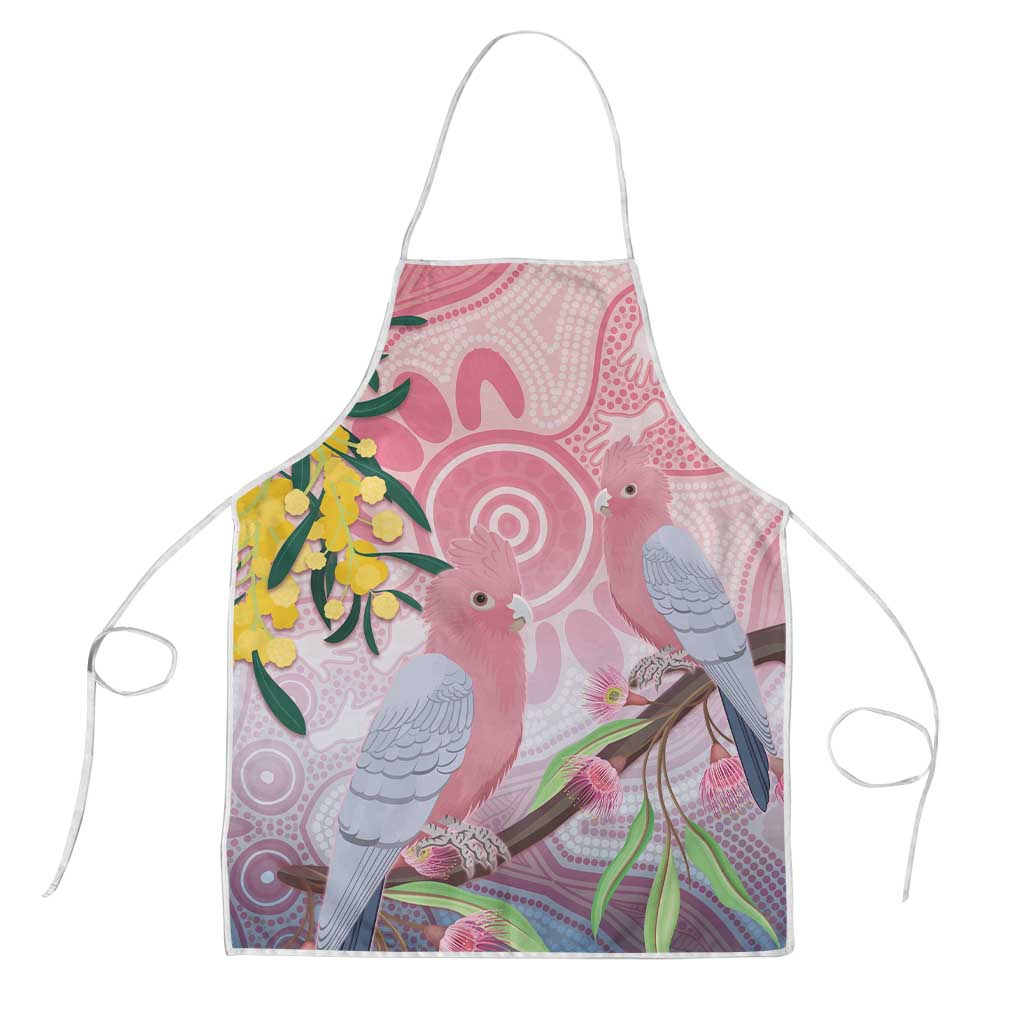 Australia Galah Apron Gumblossoms Golden Wattle Aboriginal Art - Aussie Hoodie